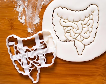 Intestines, Stomach, & Liver cookie cutter biscuit cutters | Human Body Anatomy Gifts internal medicine intestine, doctors nurses halloween