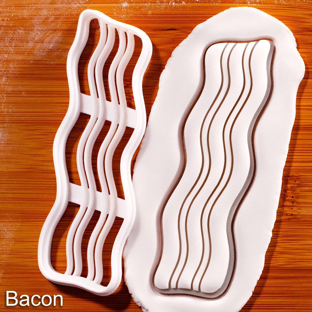 Bacon Cookie Cutter – Breakfast Brunch Rasher, Summer Barbeque Party ...
