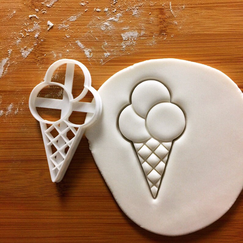 Ice Cream Cone Cookie Cutter Dessert Cones Biscuit Cutters Etsy