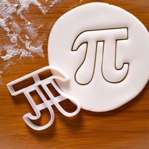 Foremka do ciastek Pi - 2 rozmiary do wyboru | foremki do ciasta biszkoptowego, fondantu, sera, ciasta glinianego, jedyne w swoim rodzaju, matematyka, matematyka, matematyka