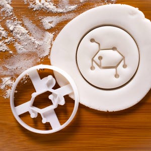 Glucose Cookie Cutter: Chemistry Sugar Molecule Design for Science & Teaching