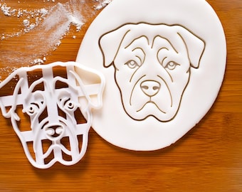 Rottweiler Cookie Cutter (Gesicht): Metzgerhund Hunderasse Design für Tierliebhaber