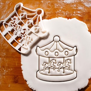 Carousel Cookie Cutter: Whimsical Baby Shower Baking