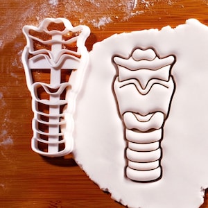 Larynx Cookie Cutter (Anterior View): Anatomical Baking Tool for Medical ENT Specialists, Anesthesiologists