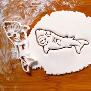 Cookiecutter Shark Body cookie cutter - The type of shark that leaves cookie cutter-like wounds in its prey! Aka cigar shark