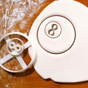 Eight-ball Cookie Cutter - Bake Pool Billards keu sportthema verjaardagsfeestje gunsten