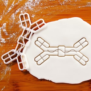 Dimer Antibody cookie cutter - Immunoglobulin biscuit cutters Ig protein medical science immune system polymeric secretory antibodies IgA