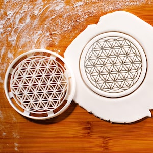 Flower of Life Cookie Cutter - Sacred Geometric Delights - Bake Harmonious and Intricate Cookies!