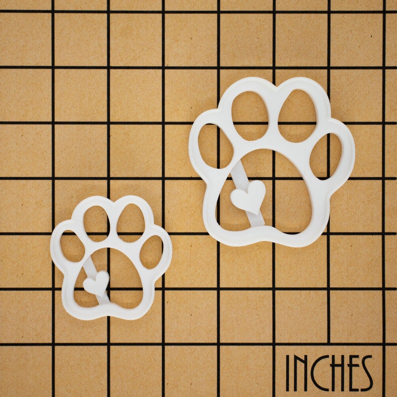 Cute Paw Prints cookie cutters biscuit cutter heart image 9