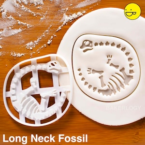 Fossil Brachiosaurus cookie cutter & other dinosaurs | Long Neck biscuit cutter | creative hunt extinct dinosaur | sauropod ooak |Bakerlogy