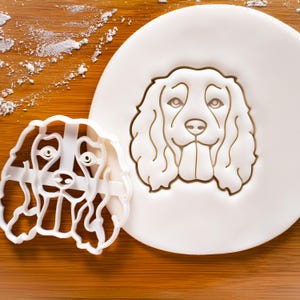 Working Cocker Spaniel Cookie Cutter (Face): Dog Treat Mold