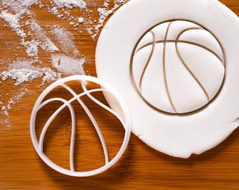 Basketball Cookie Cutter | cutters also suitable for biscuit fondant craft clay cheese dough sugarpaste sugarcraft| sports sport games