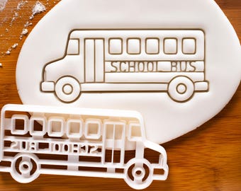 Emporte-pièce en forme de bus scolaire - Préparez des biscuits pour la fête de la rentrée
