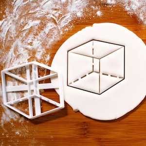 Würfel-Ausstechform: 3D Geometrische Ausstechform