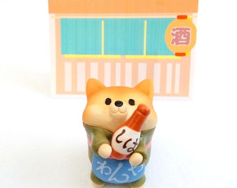 Izakaya Shibainu pen stand **This is made to order. No glaze pottery dog figurine Handmade Dog Lover gift Japan