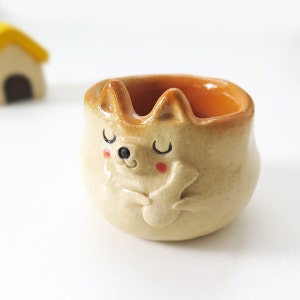Ceramic tableware The small liquor cup of feel mellow Shiba Inu 柴犬工房しろ image 4