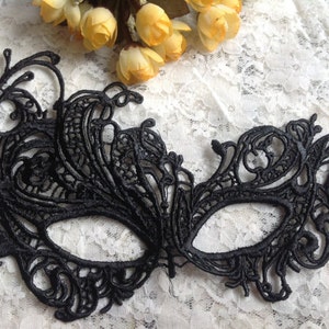 Black Lace Mask Lace tie back Queen Mask Masquerade Mask Sexy Lingerie Mask Black Lace Mask M026