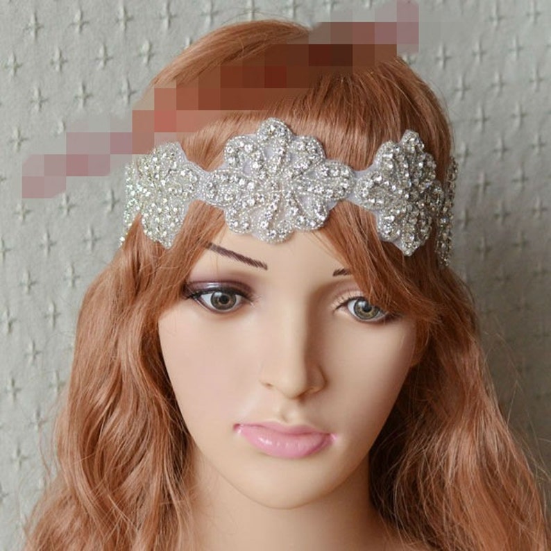 Rhinestone Applique Rhinestone Applique Crystal Trim Bridal Etsy