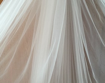 3 Meters Wide Off White Soft Flowy Tulle Gauze wedding dress Wedding Veils Bridal Gown Garters Costumes S0862
