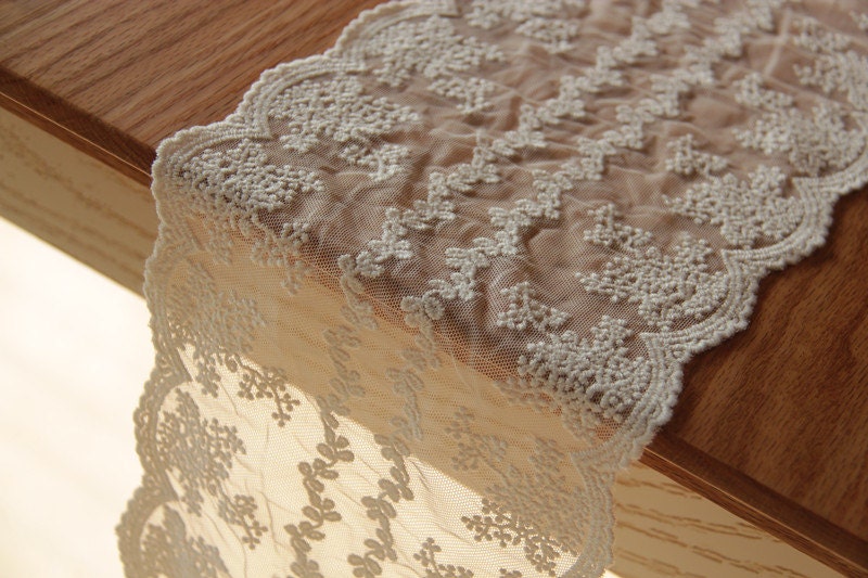 White Snowflake Lace Trim Embroidery Tulle Lace Trim 6.69 Etsy