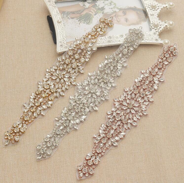 Crystal Pearl Rhinestone Beaded Applique For Bridal Headband Etsy