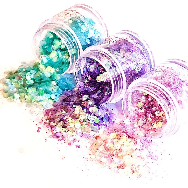 Mermaid Sparkle Set - Glow in the Dark Glitter