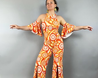 Retro jumpsuit, Bellbottoms, Disco costume, futuristic clothing, Party outfit, Festival Fashion, EDM outfit,  Trending now.