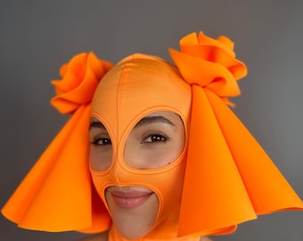 Circus headpiece, headpiece costume, fun costume, trending now, exotic dance wear, club outfit, festival fashion, rave outfit.