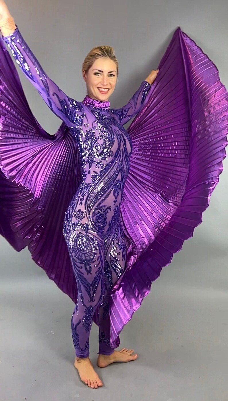 Sequins Catsuit Exotic Dancewear Beautiful Jumpsuit for Etsy
