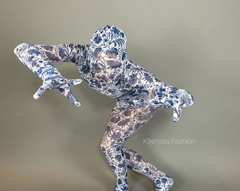 Custom Power Mesh Jumpsuit: Circus, Dance, Contortionist Costume - Zentai Bodysuit Made in USA