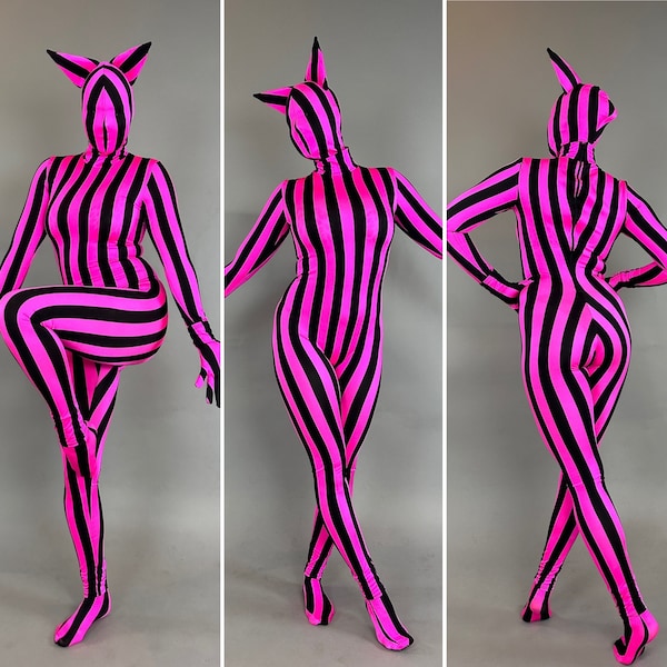 Cat costume, Futuristic fashion, Trending now, Exotic dance wear, Burning man outfit