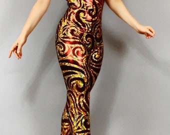 Christmass theme Costume catsuit for woman or man, circus performers, exotic dance wear, acrobats, contortionist stage wear, trending now.
