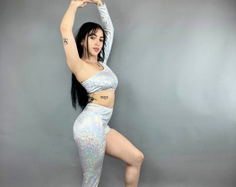 Unique Exotic Dance Bodysuit for Aerialists and Gymnasts