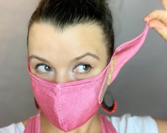 Elf ears face mask for all ages, Beautiful Baby yoda costume, Reusable elf mask, Mandalorian baby yoda.