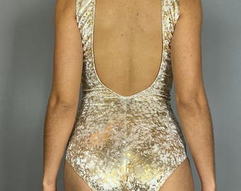 Elegant Gymnastic Leotard: Custom-Made Aerialist Costume for Festivals, Exotic Dance & Circus Performances