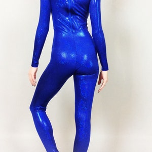 Unitard .catsuit. Aerial Gymnast Blue Costume. - Etsy
