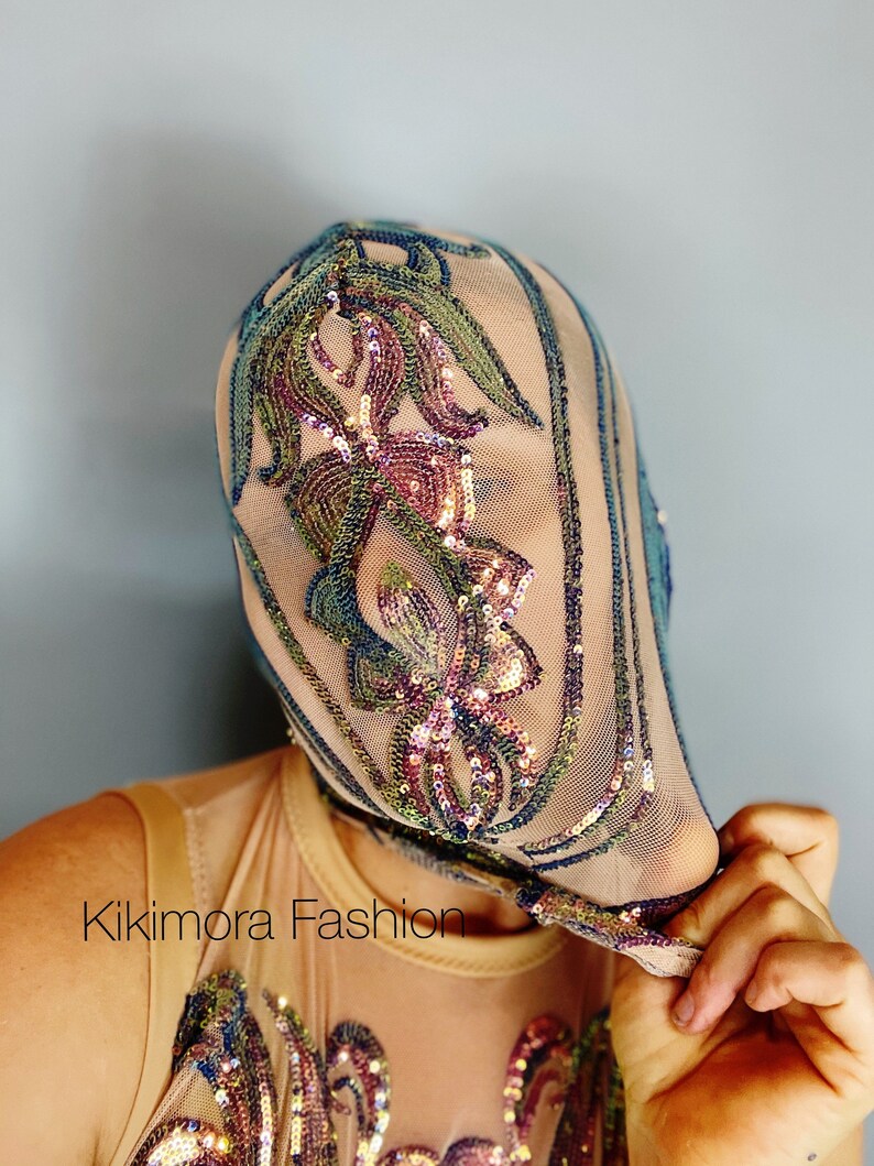 sequin headpiece