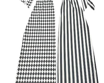 Striped Stilt Walker Covers for Circus & Clown Costumes - Custom Fit Festival Outfits