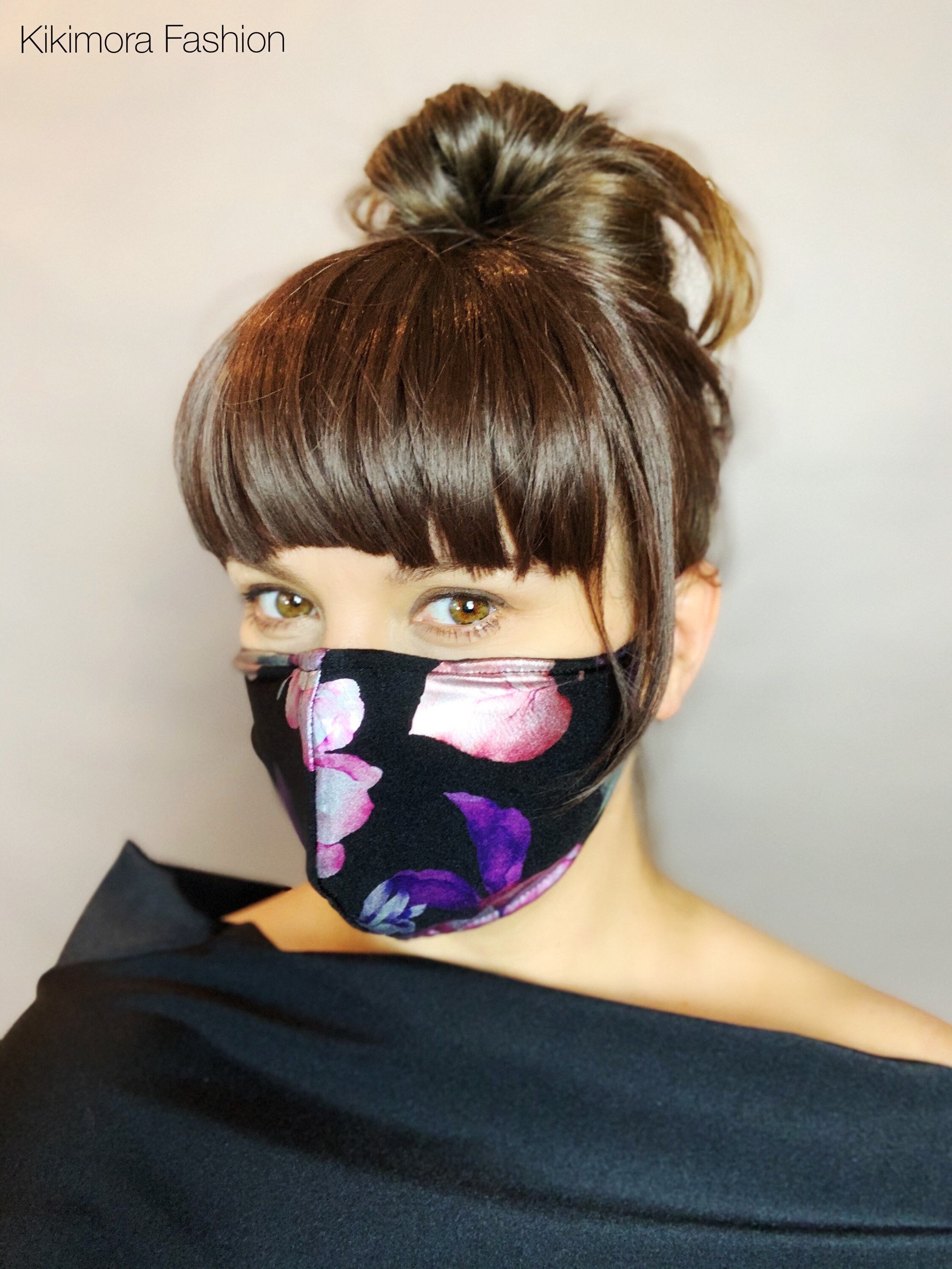 Night Bloom. Face mask. Breathing mask. Elegant accessory Etsy