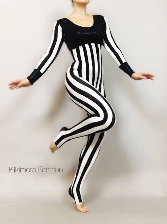 Striped Jumpsuit, Bodysuit for Woman or Man, Beautiful Exotic
