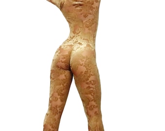Velvet Bodysuit: Custom Dance Uniform for Aerialists, Contortionists, Exotic Performers - Unisex