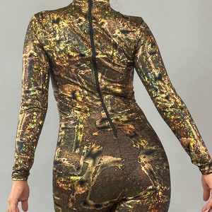 Futuristic Alien Jumpsuit Unisex Lycra Dancewear Costume