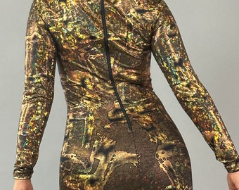 Futuristic Alien Jumpsuit Unisex Lycra Dancewear Costume