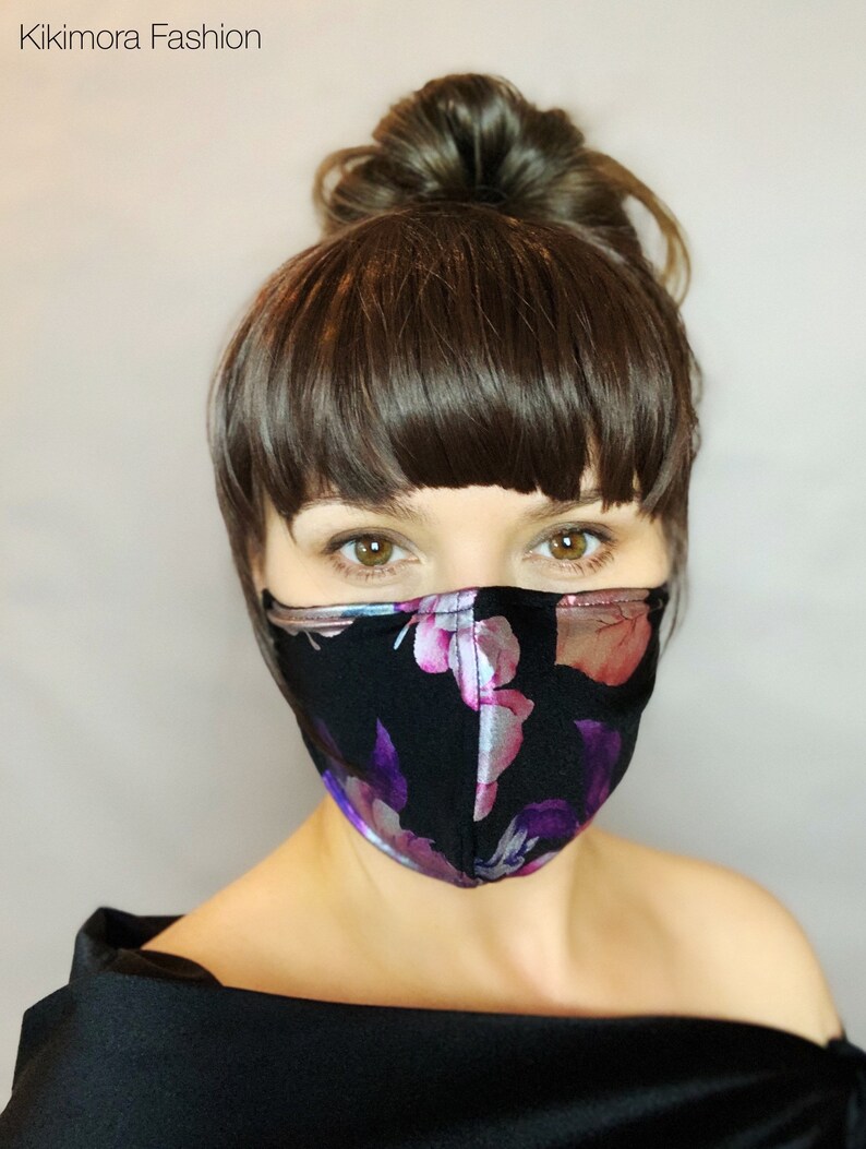 Night Bloom. Face mask. Breathing mask. Elegant accessory Etsy