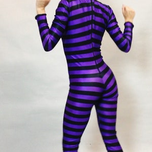Cheshire Cat, Halloween costume, spandex jumpsuit, Beautiful Dance wear, trending now.