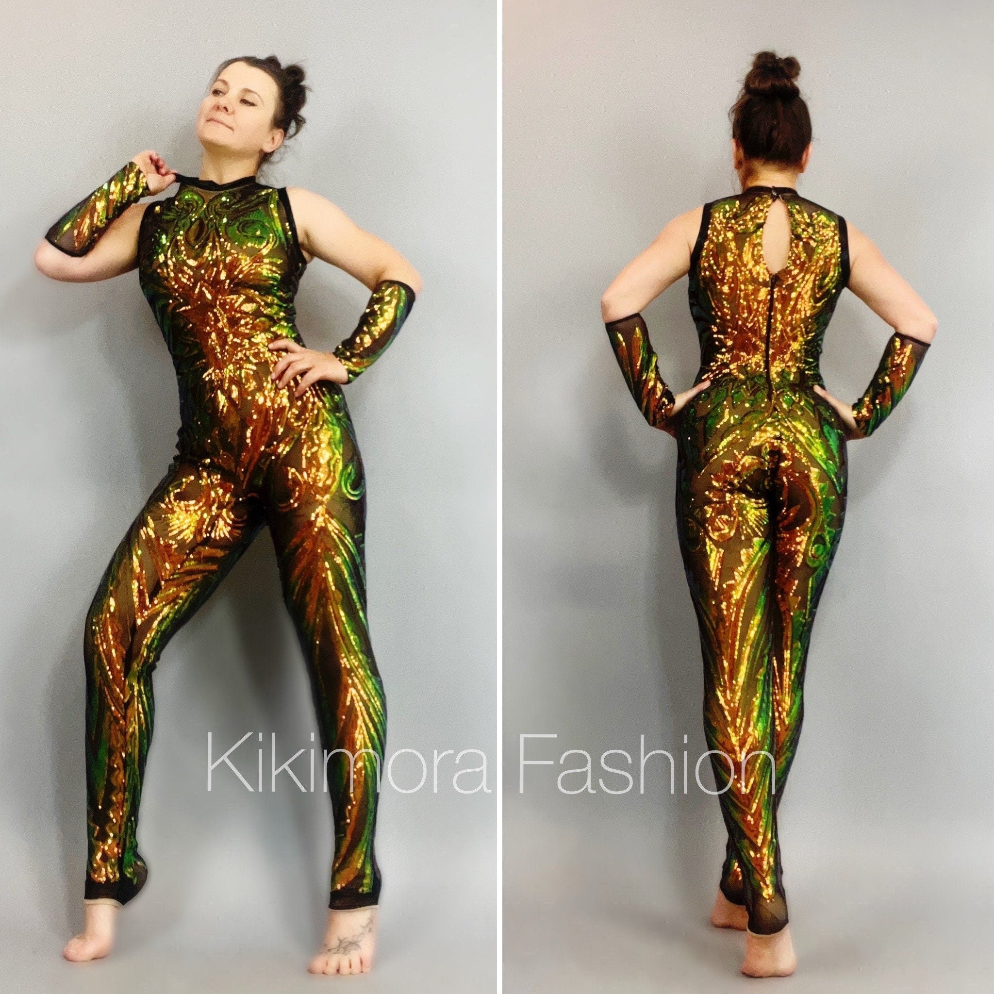 Sequin Jumpsuit, Beautiful Exotic Dance Wear , Circus Performers, Trending  Now. Gymnastic Costume. 