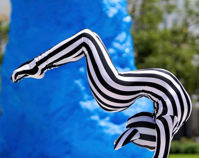 Featured listing image: Striped Kitty Jumpsuit for Performers and Dancers Festival Fashion