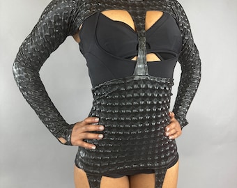 Unisex Spandex Bodysuit for Aerialists, Dancers, and Cosplay - Futuristic Festival Costume