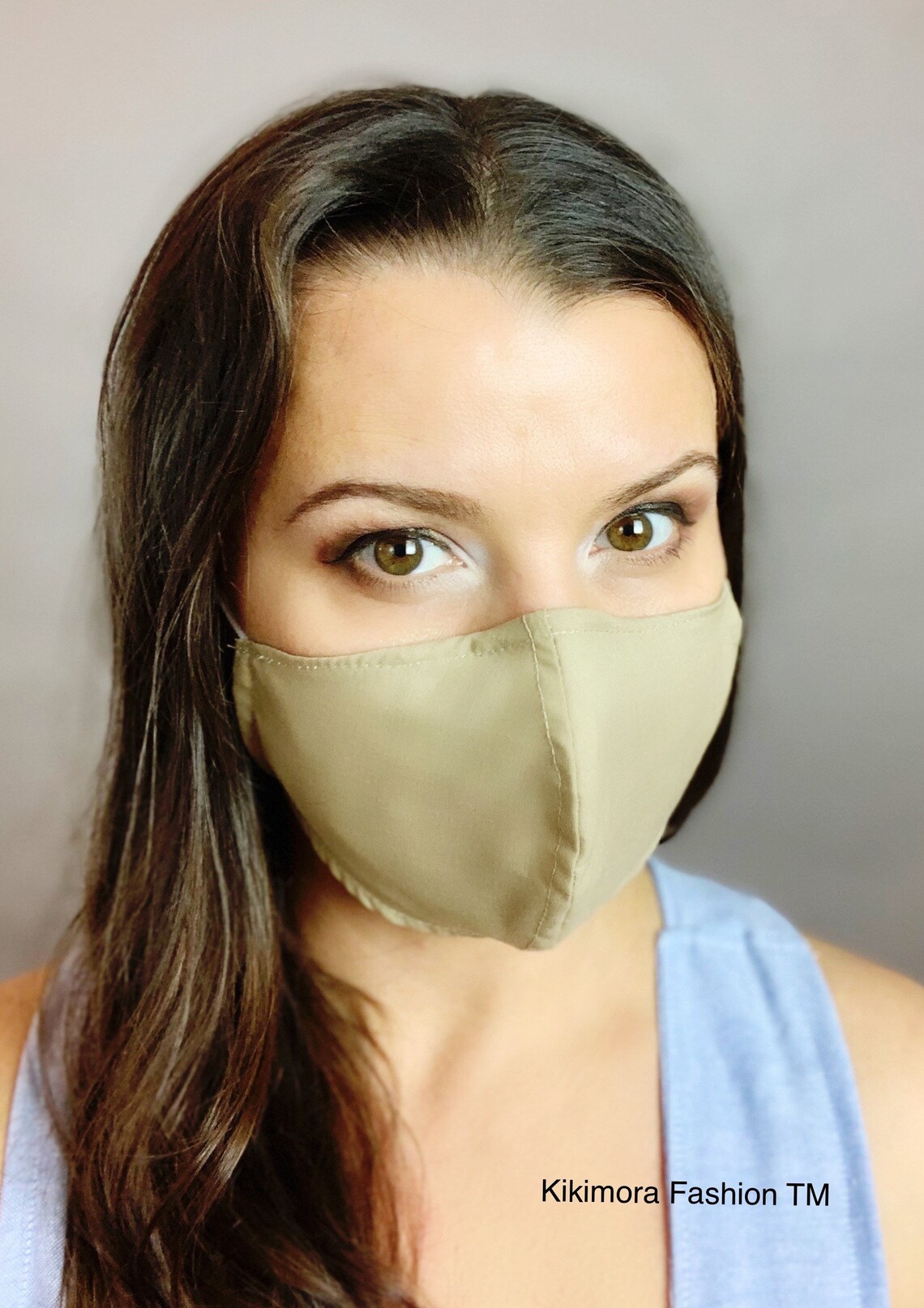 Brown face mask. Skin color cotton face protection with 5 Etsy