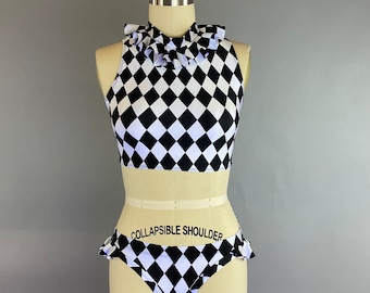 Circus-Inspired Aerial Costume: Exotic Performance Outfit for Pole Dancing, Festival & Fire Shows